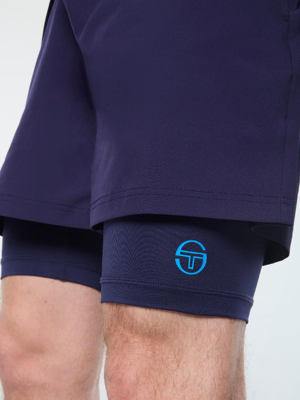 Egonlab X Sergio Tacchini Elio Tennis Short- Eclipse
