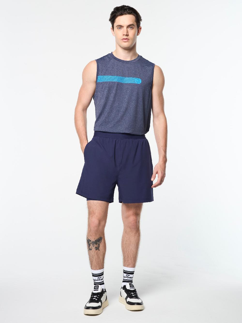 Egonlab X Sergio Tacchini Elio Tennis Short- Eclipse