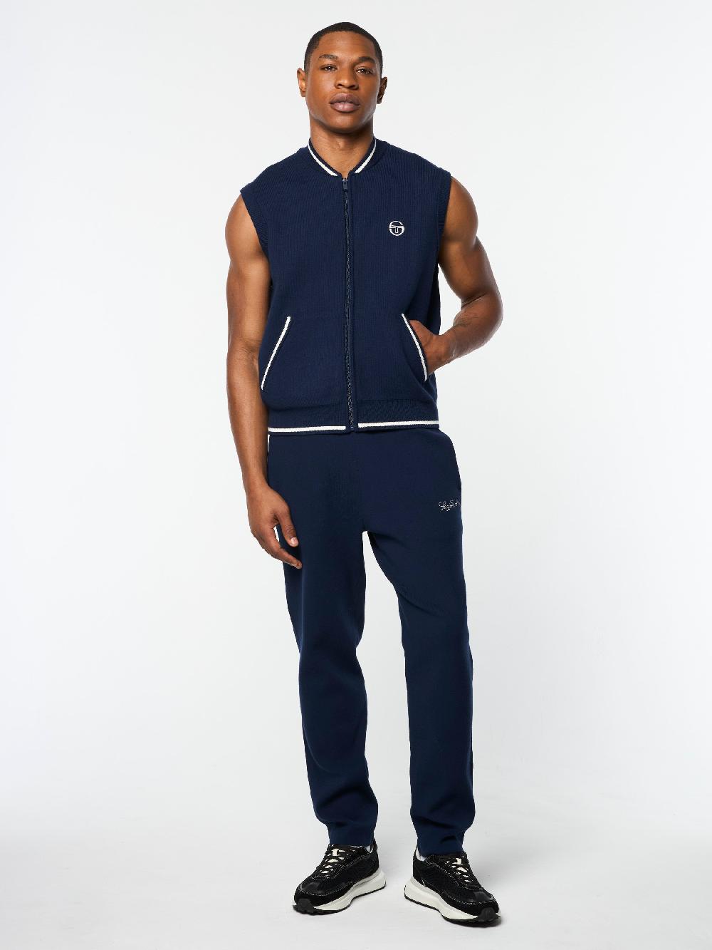Egonlab X Sergio Tacchini Enzo Knit Vest- Maritime Blue