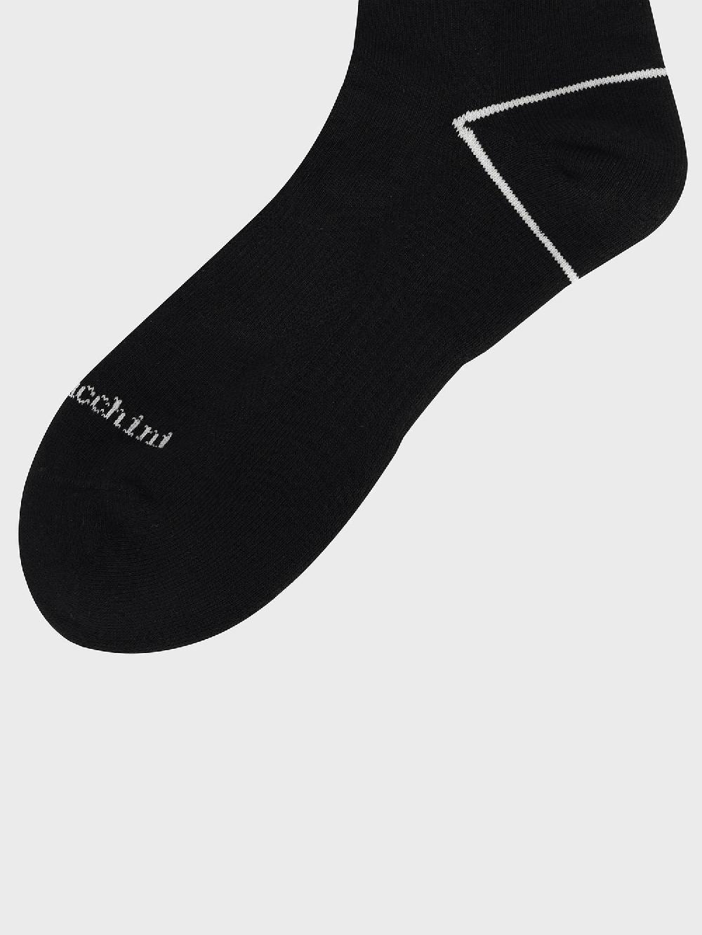 Egonlab X Sergio Tacchini Essential Ankle Socks- Black/ Black