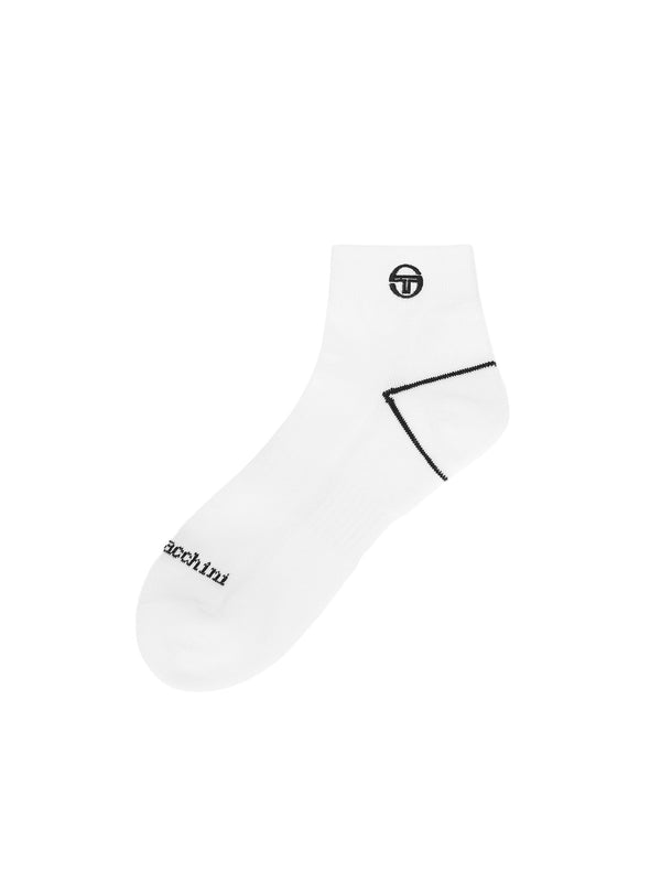 egonlab x sergio tacchini Essential Ankle Socks- Off White