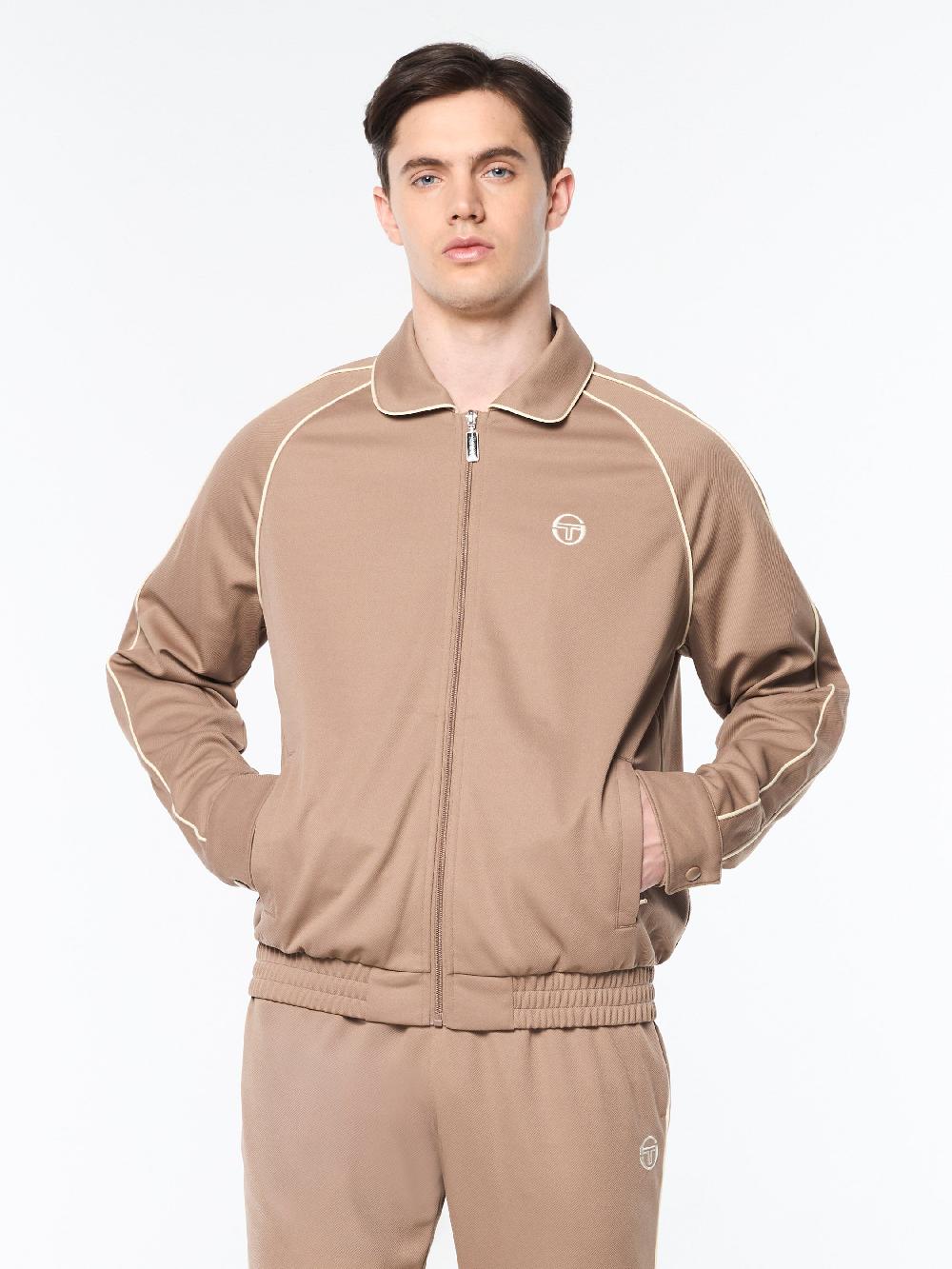 Egonlab X Sergio Tacchini Ettore Track Jacket- Taupe Grey