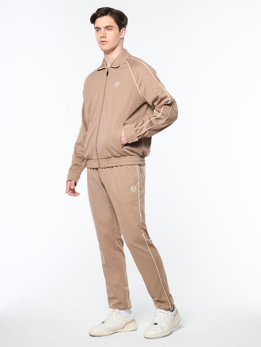 Egonlab X Sergio Tacchini Ettore Track Jacket- Taupe Grey