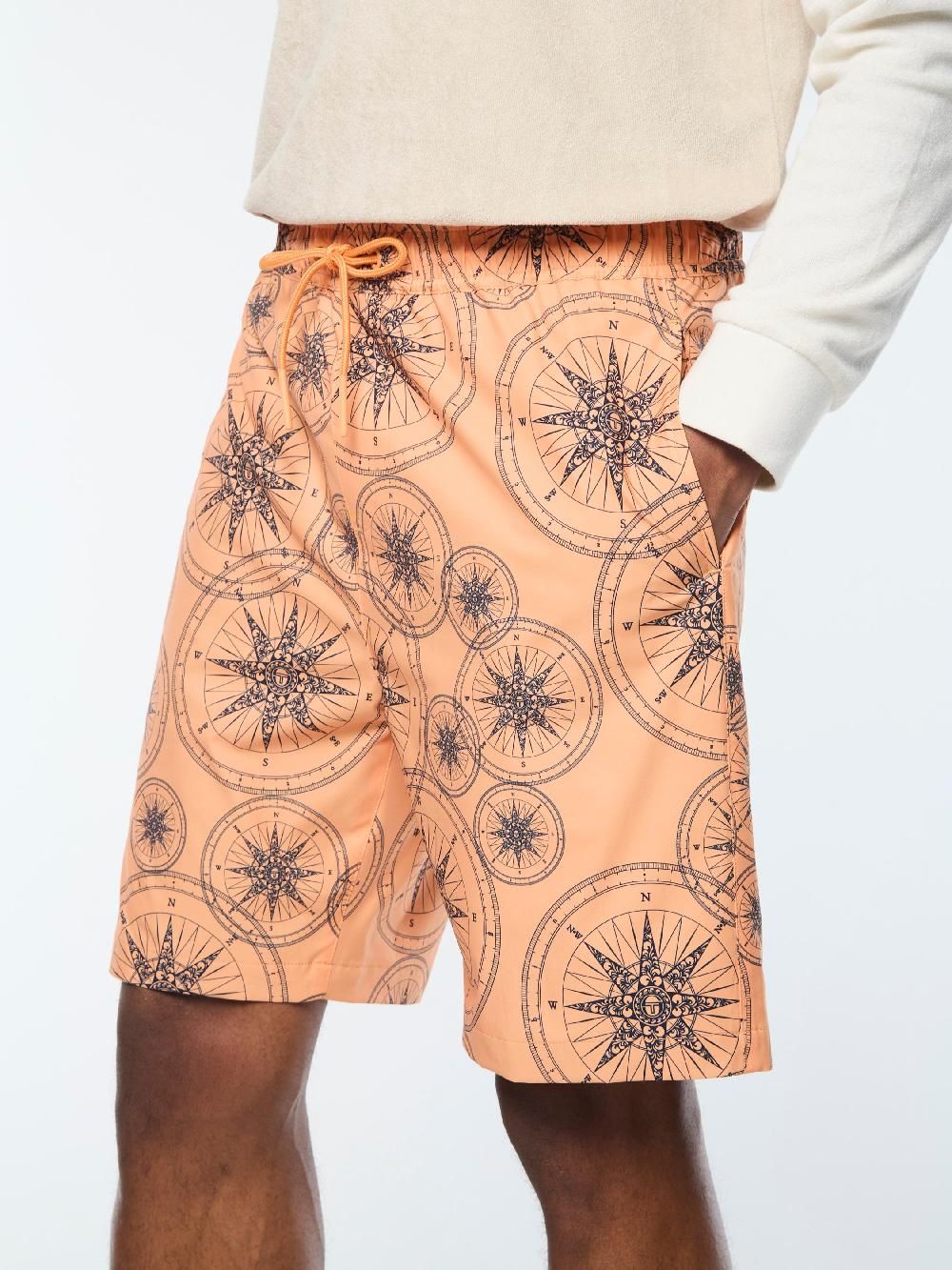 Egonlab X Sergio Tacchini Falito Swim Short- Tangerine