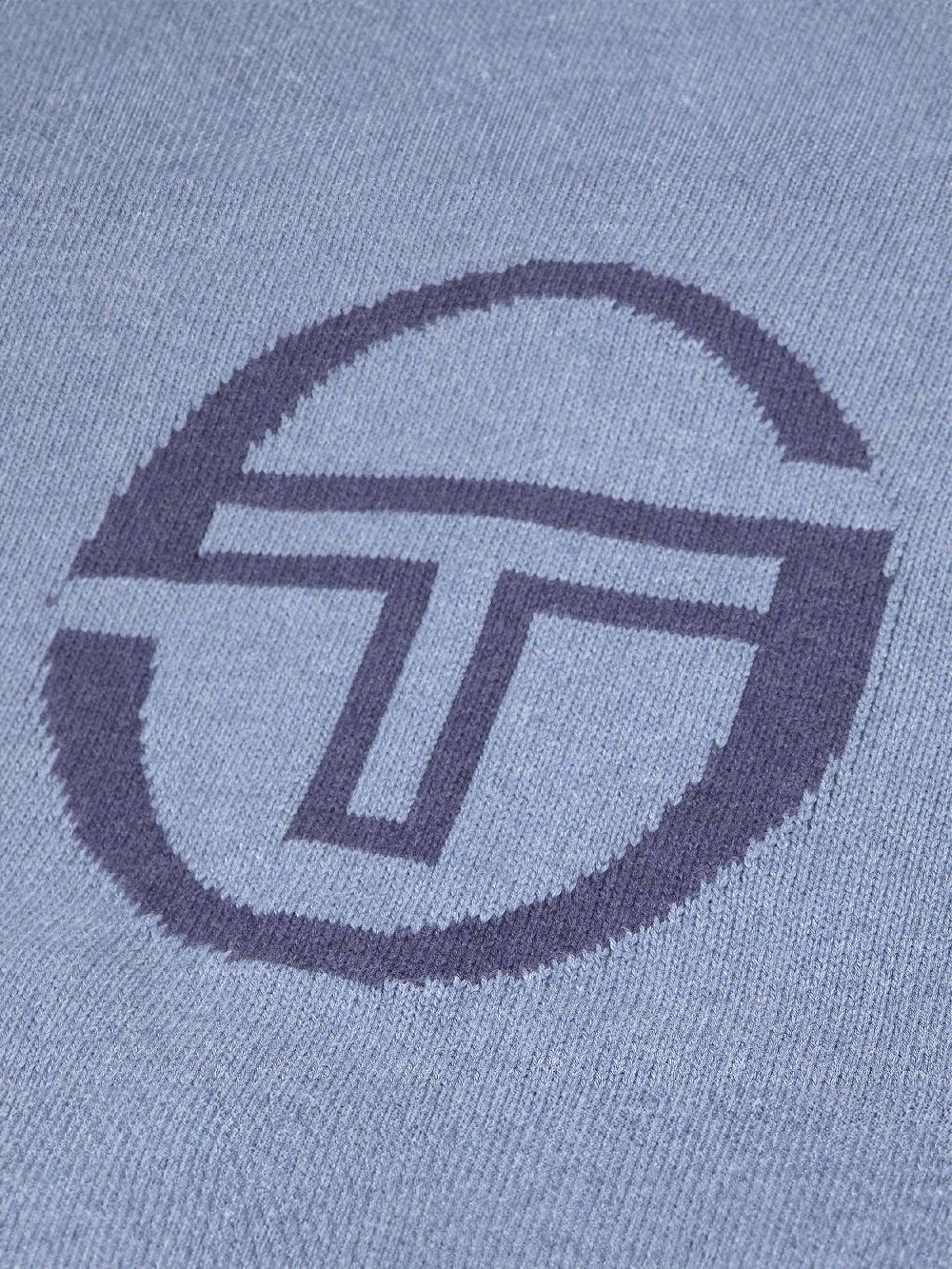 Egonlab X Sergio Tacchini Fausto Knit Hoodie- Faded Denim