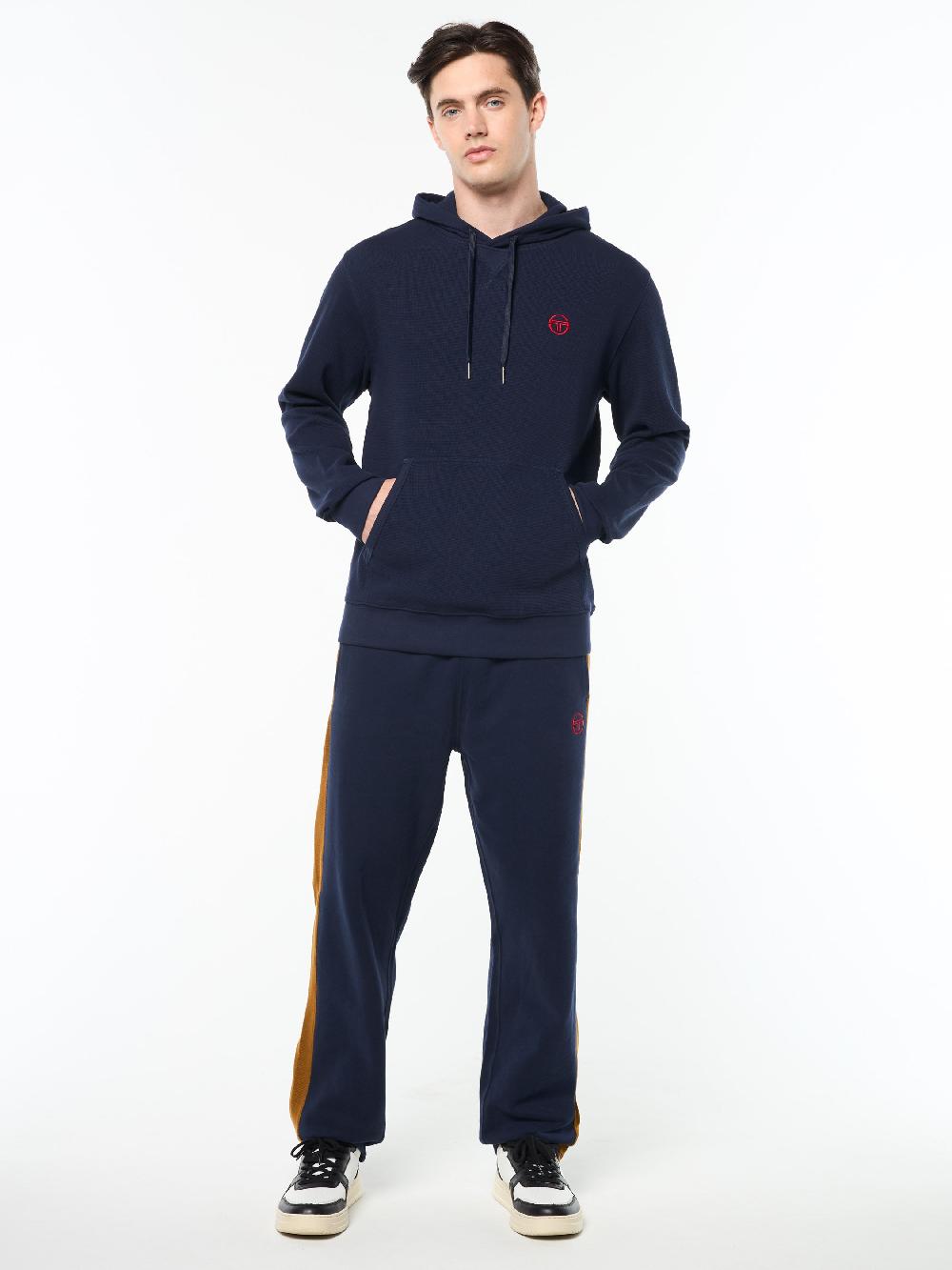 Egonlab X Sergio Tacchini Grafico Hoodie- Maritime Blue