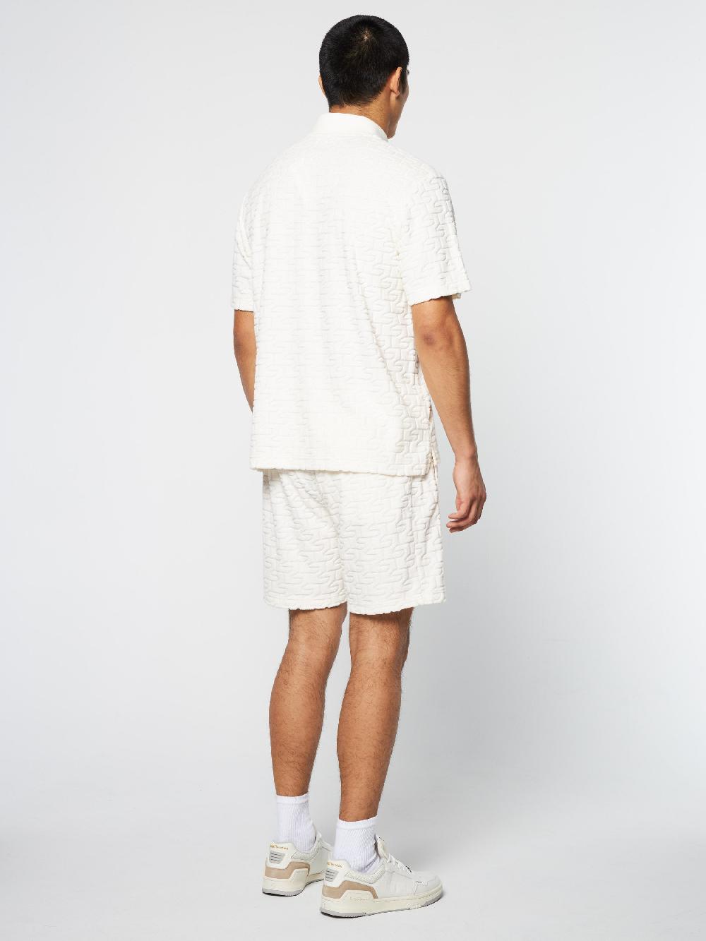 Egonlab X Sergio Tacchini Livata Monogram Polo- Gardenia