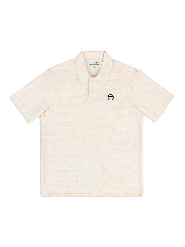 egonlab x sergio tacchini Livata Monogram Polo- Gardenia