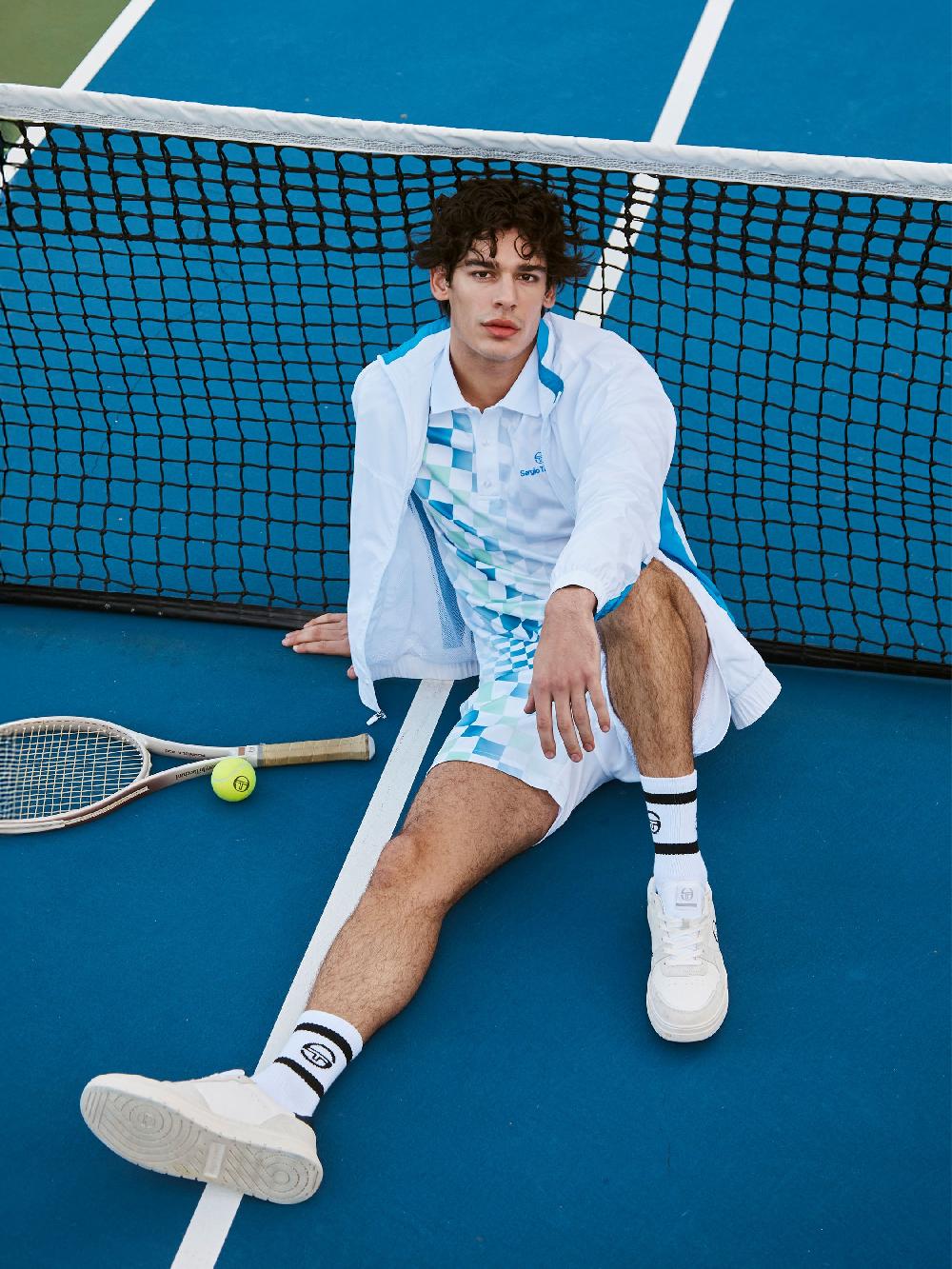 Egonlab X Sergio Tacchini Luca Piqué Polo- Brilliant White