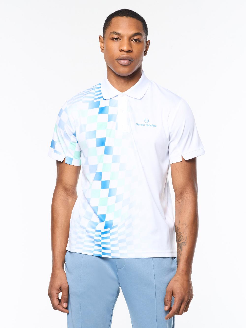 Egonlab X Sergio Tacchini Luca Piqué Polo- Brilliant White