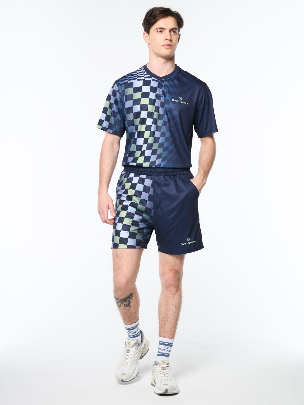 Egonlab X Sergio Tacchini Luca Piqué Printed Short- Eclipse