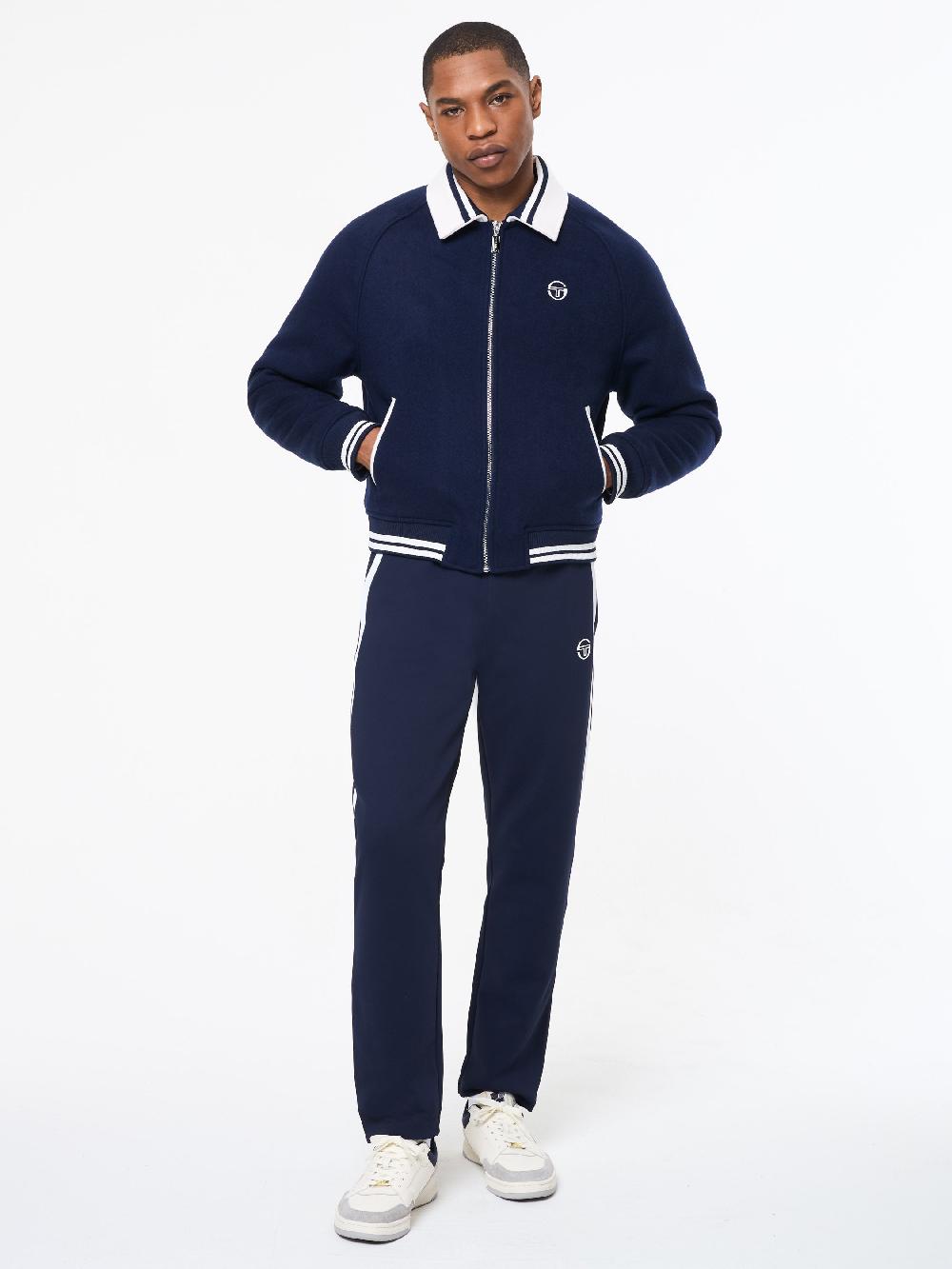 Egonlab X Sergio Tacchini Marco Varsity Jacket- Maritime Blue