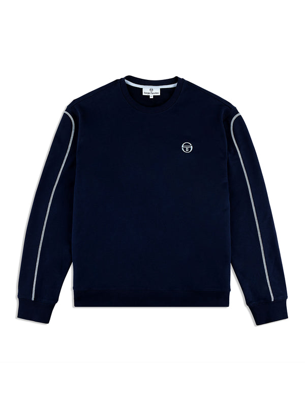 egonlab x sergio tacchini Matteo Crewneck Sweatshirt- Maritime Blue