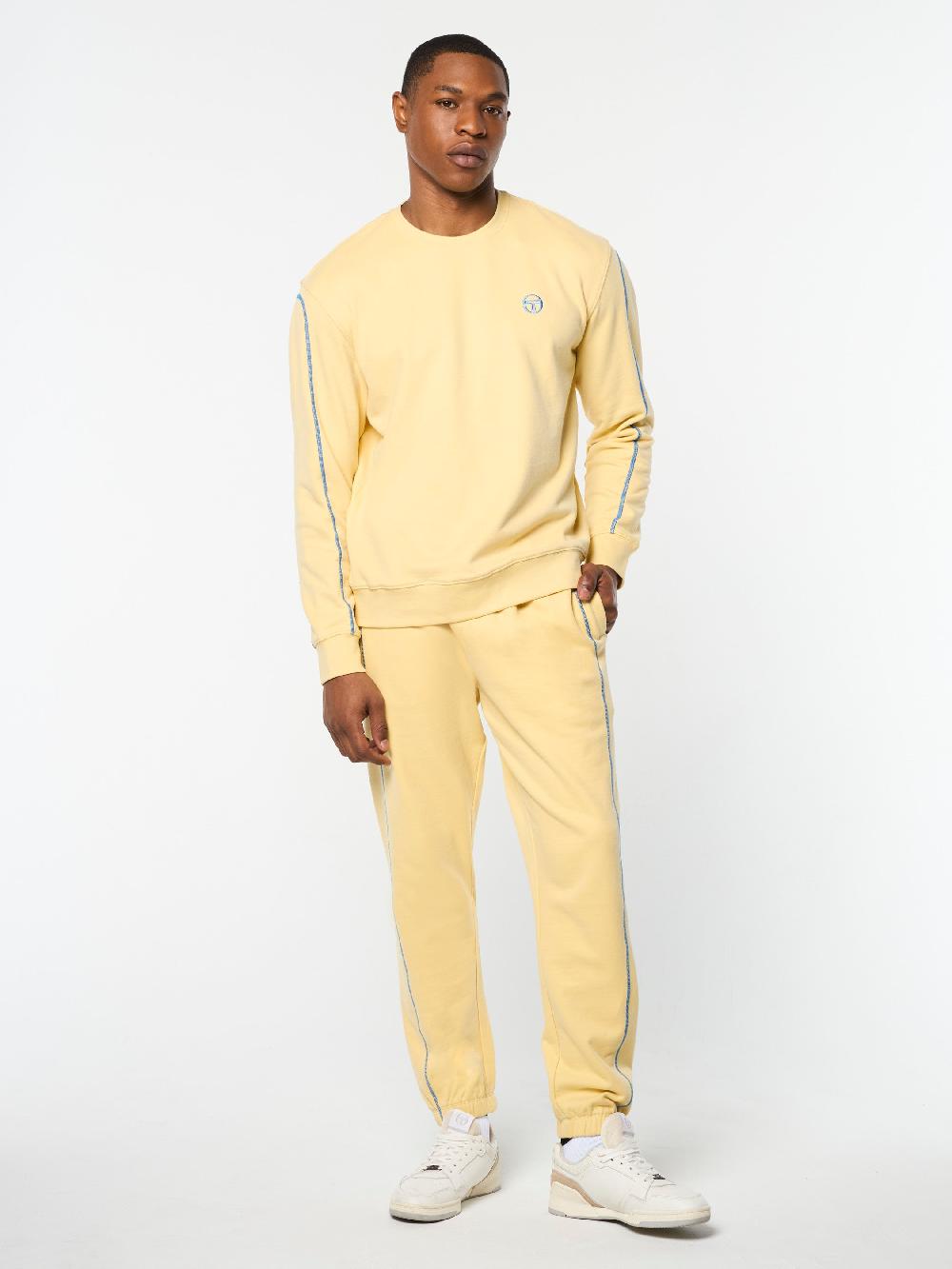 Egonlab X Sergio Tacchini Matteo Crewneck Sweatshirt- Straw