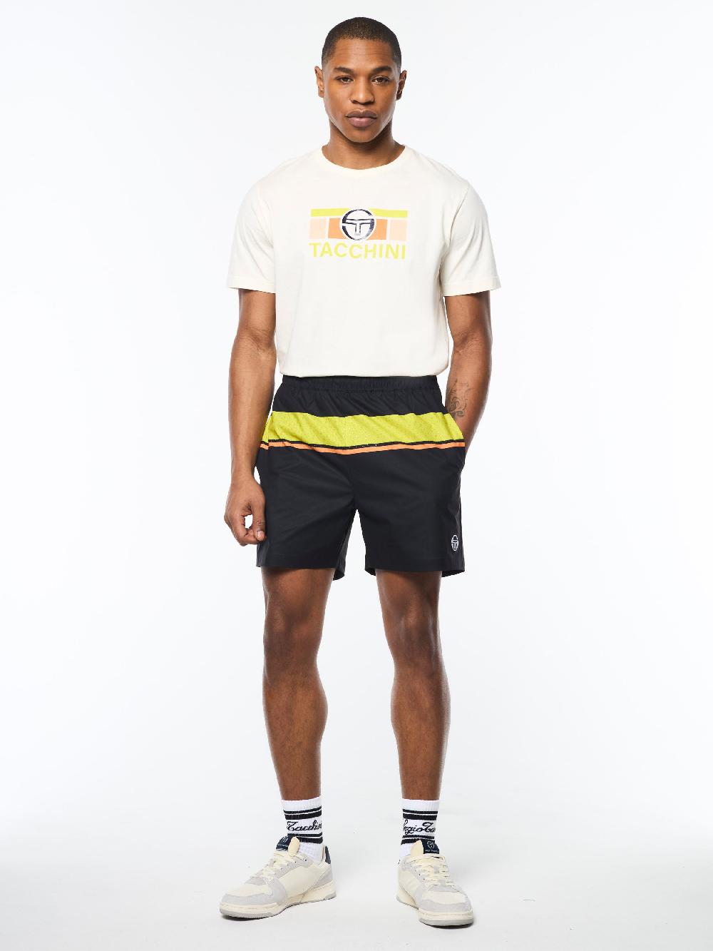 Egonlab X Sergio Tacchini Matteo Swim Short- Black Beauty