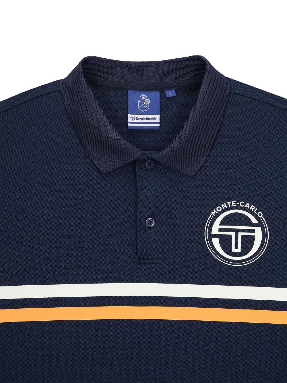 Egonlab X Sergio Tacchini MC Continental Staff Polo- Navy