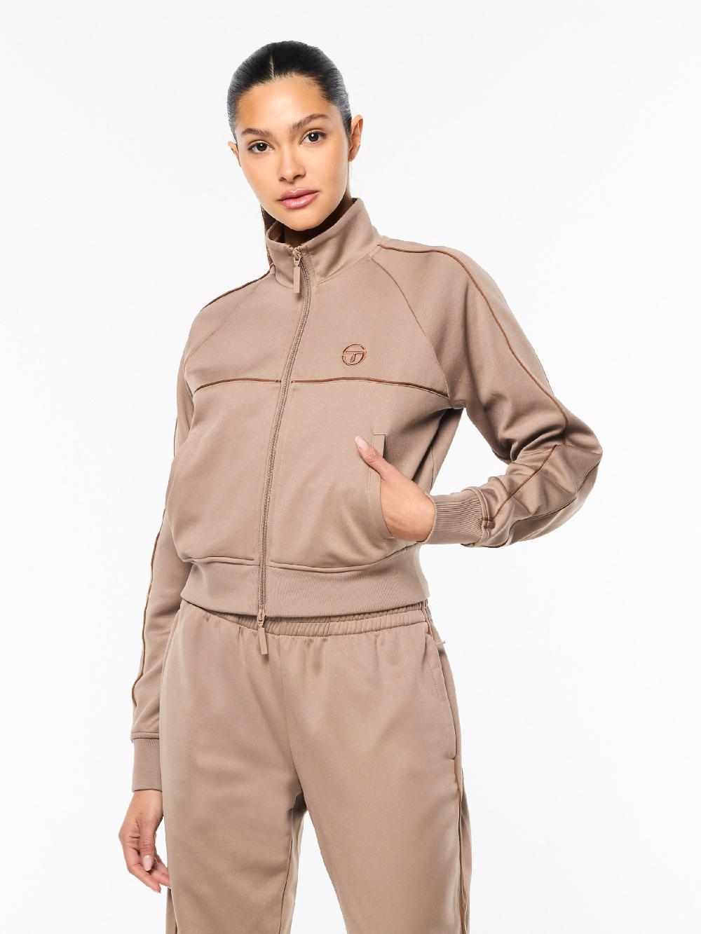 Egonlab X Sergio Tacchini Miss Lioni Track Jacket- Taupe Grey