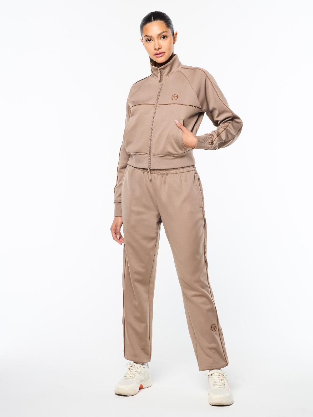 Egonlab X Sergio Tacchini Miss Lioni Track Jacket- Taupe Grey