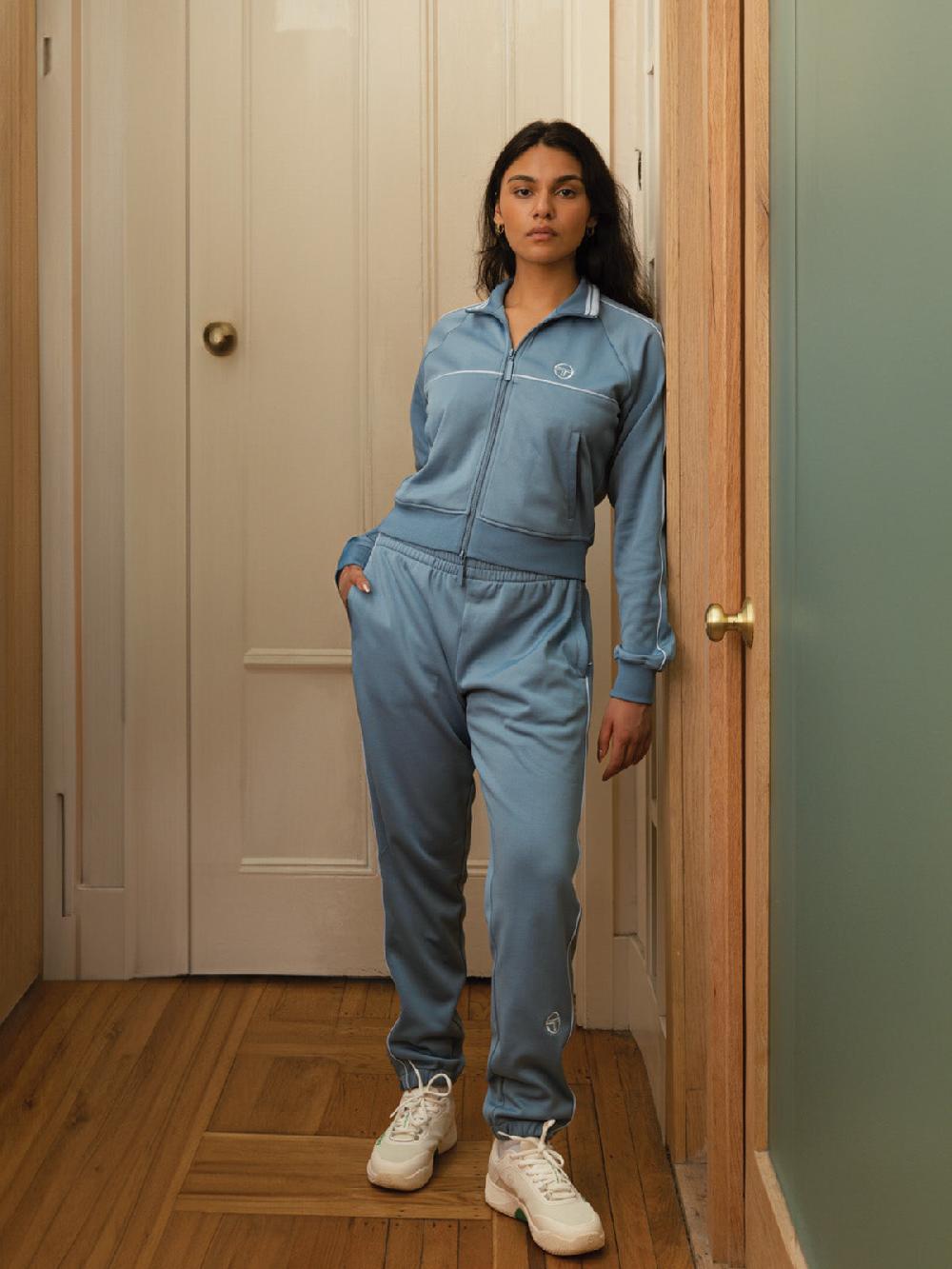 Egonlab X Sergio Tacchini Miss Lioni Track Pant- Faded Denim