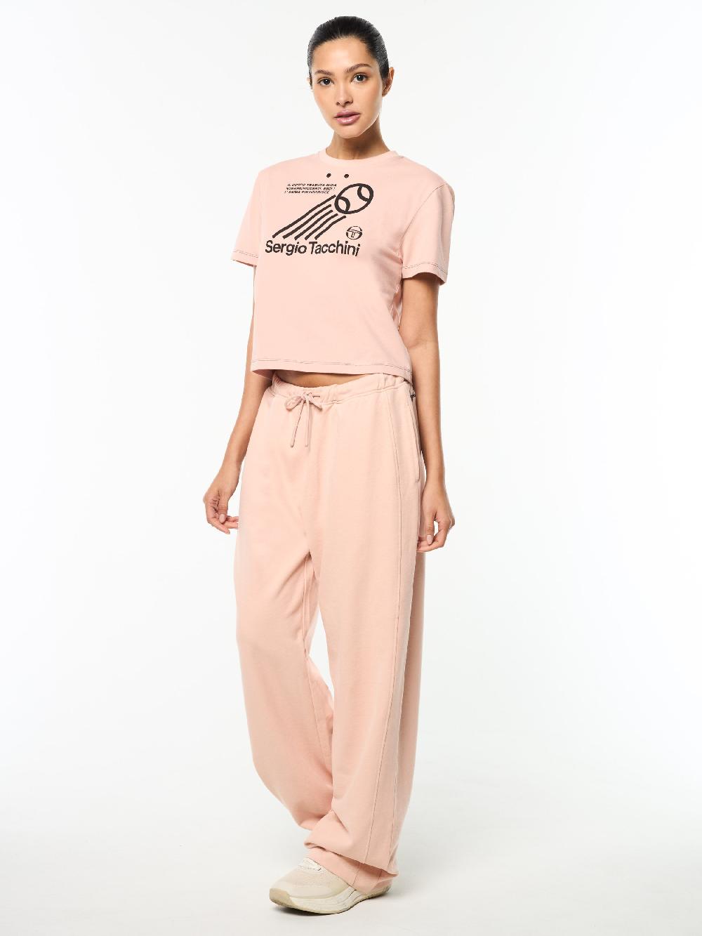 Egonlab X Sergio Tacchini Nera Boxy Tee- Evening Sand