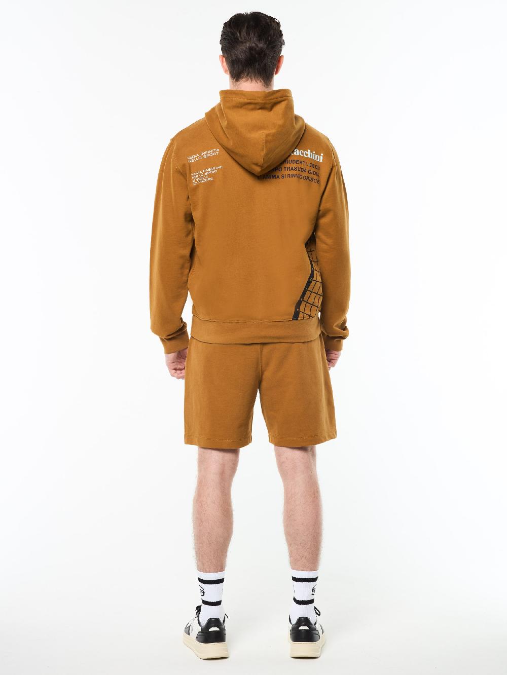 Egonlab X Sergio Tacchini Netto Hoodie- Bronze Brown