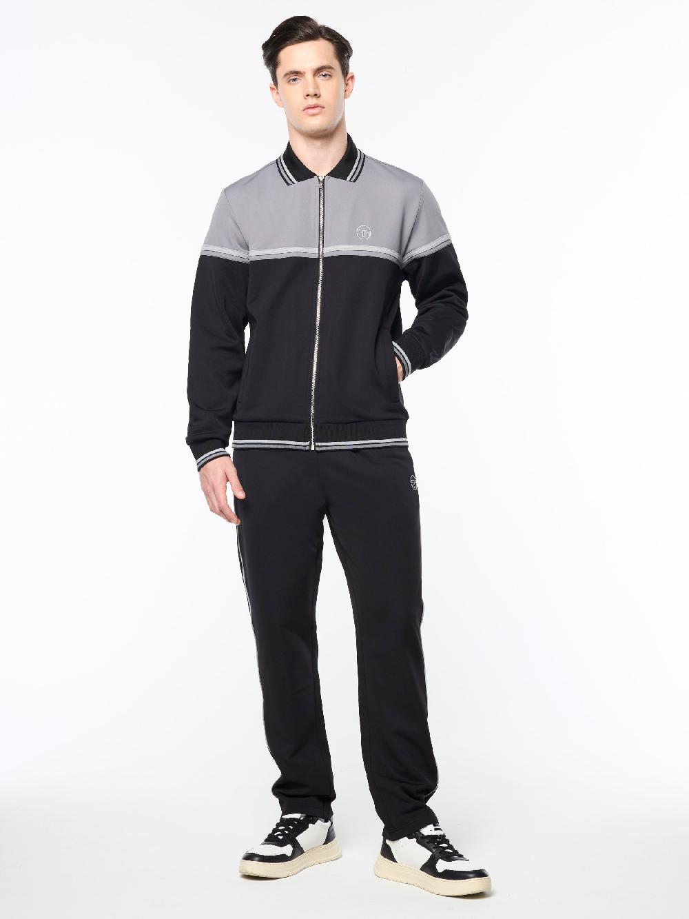Egonlab X Sergio Tacchini Olmi Track Jacket- Black Beauty
