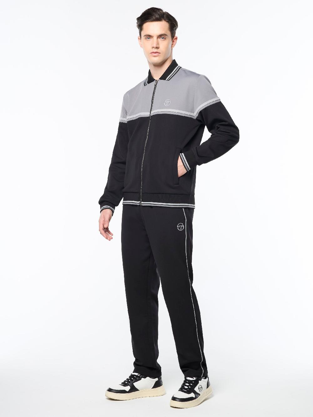 Egonlab X Sergio Tacchini Olmi Track Jacket- Black Beauty