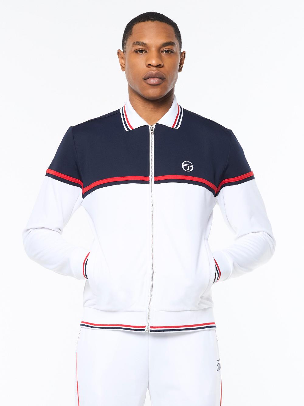 Egonlab X Sergio Tacchini Olmi Track Jacket- Brilliant White