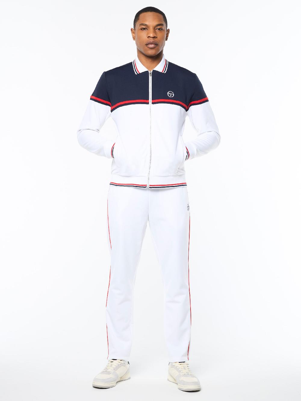 Egonlab X Sergio Tacchini Olmi Track Jacket- Brilliant White