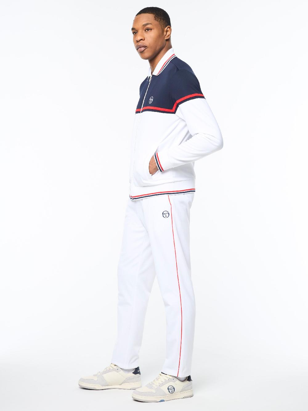 Egonlab X Sergio Tacchini Olmi Track Jacket- Brilliant White