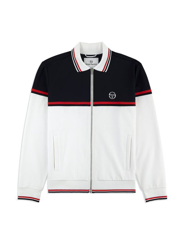 egonlab x sergio tacchini Olmi Track Jacket- Brilliant White