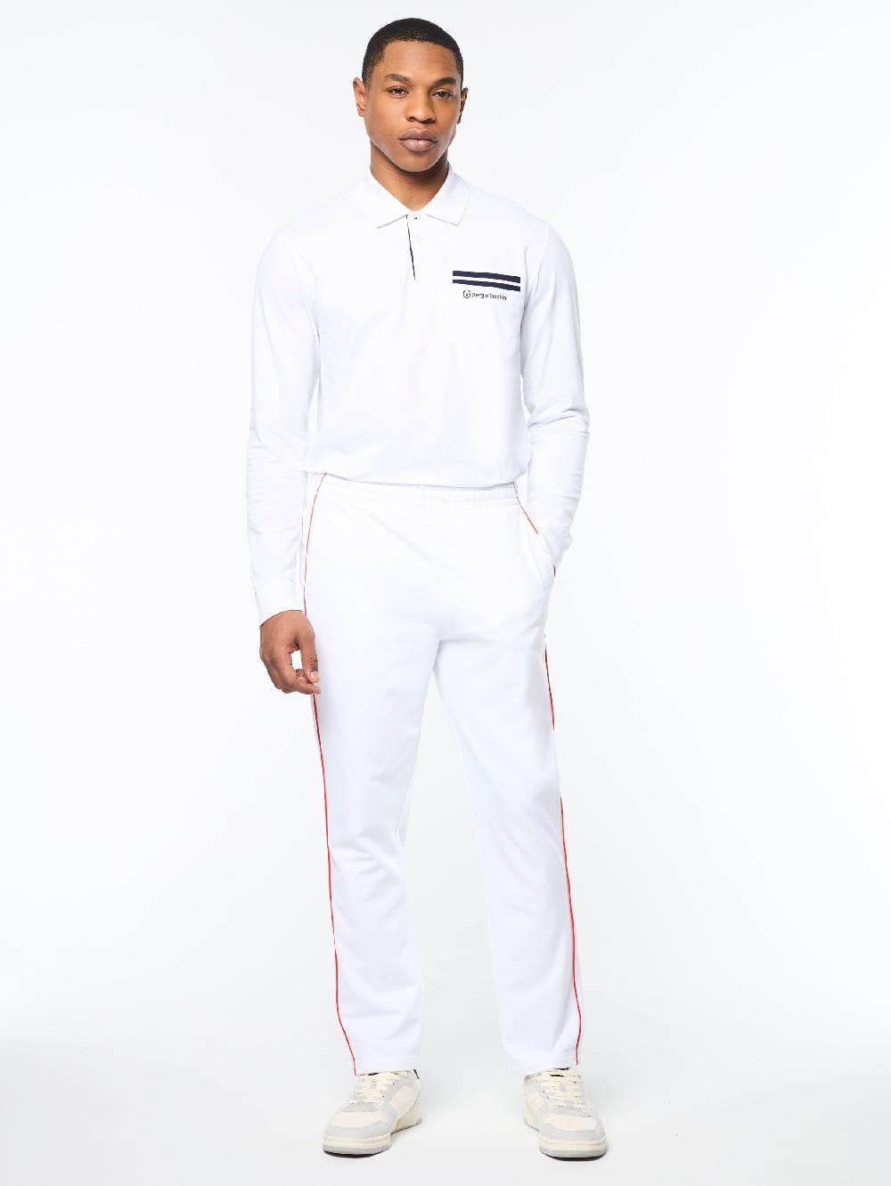 Egonlab X Sergio Tacchini Olmi Track Pant- Brilliant White