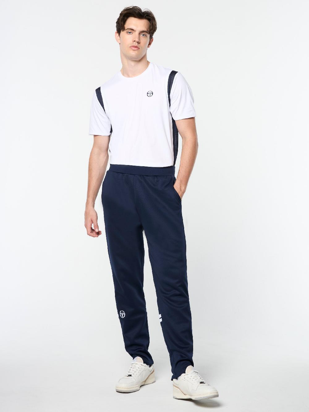 Egonlab X Sergio Tacchini Orion Track Pant- Maritime Blue/ White