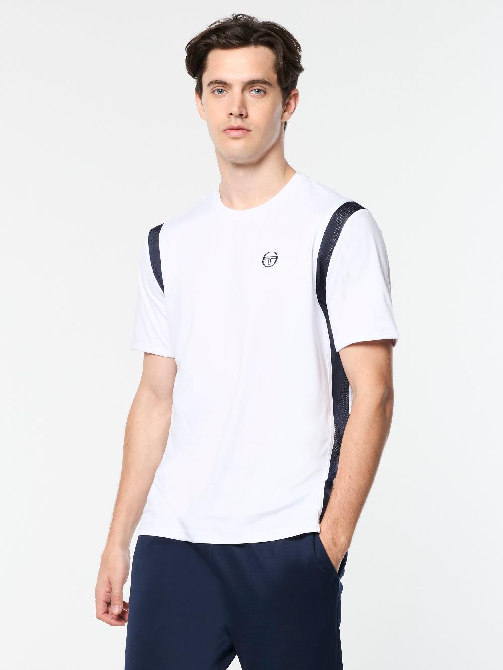 Egonlab X Sergio Tacchini Paco T-shirt- Brilliant White