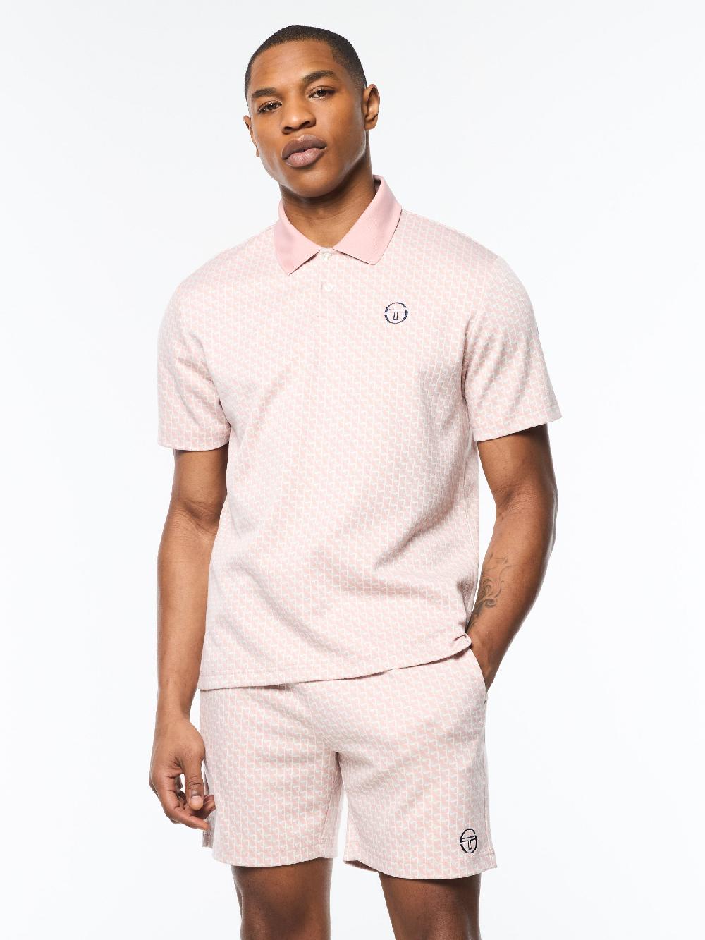 Egonlab X Sergio Tacchini Paolo Knit Polo- Pale Mauve