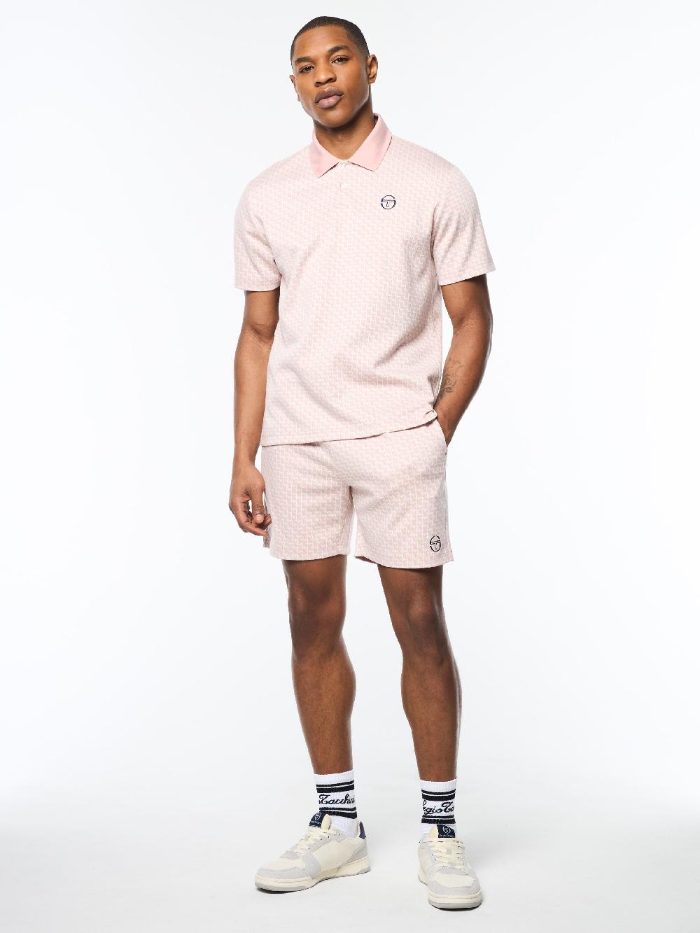 Egonlab X Sergio Tacchini Paolo Knit Polo- Pale Mauve