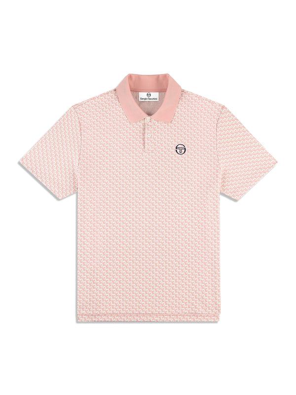 egonlab x sergio tacchini Paolo Knit Polo- Pale Mauve
