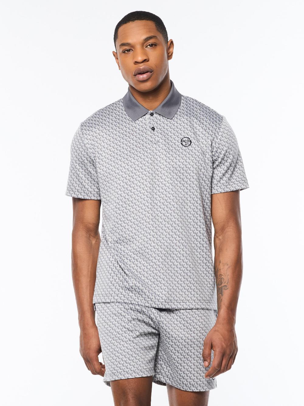 Egonlab X Sergio Tacchini Paolo Knit Polo- Quiet Shade