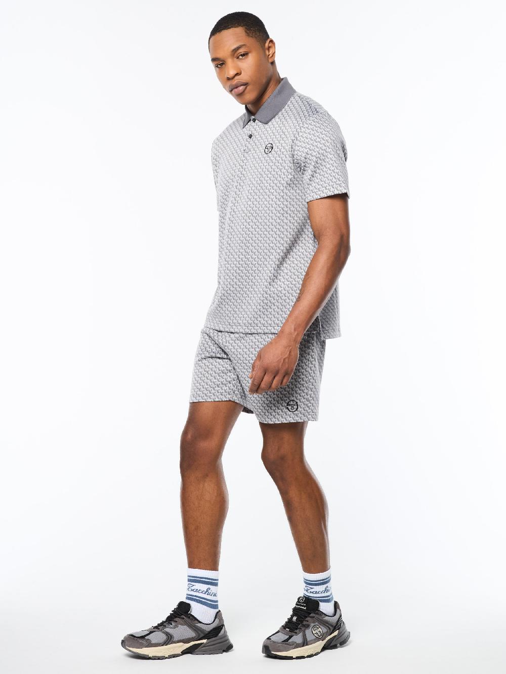 Egonlab X Sergio Tacchini Paolo Knit Polo- Quiet Shade