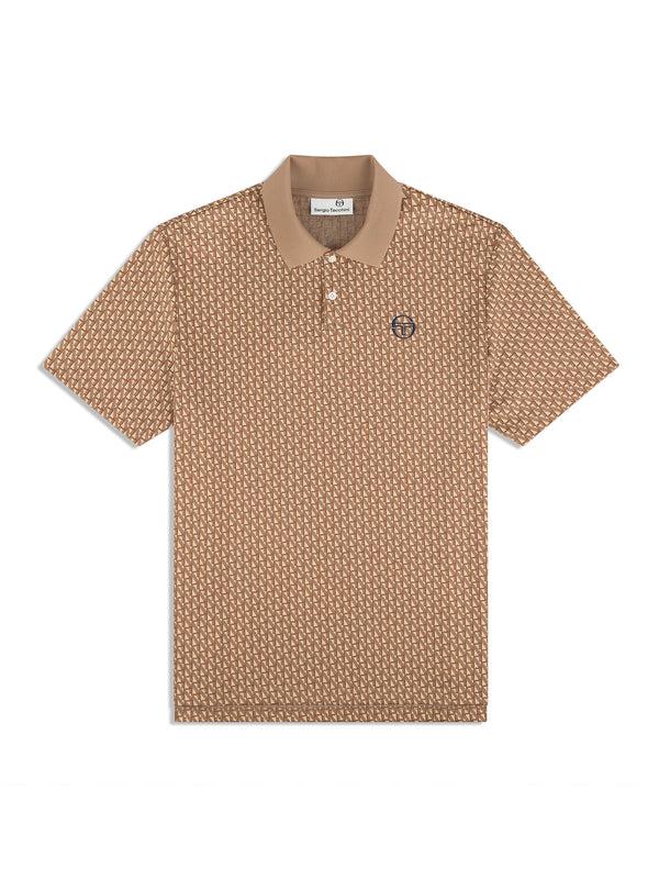 egonlab x sergio tacchini Paolo Knit Polo- Taupe Grey
