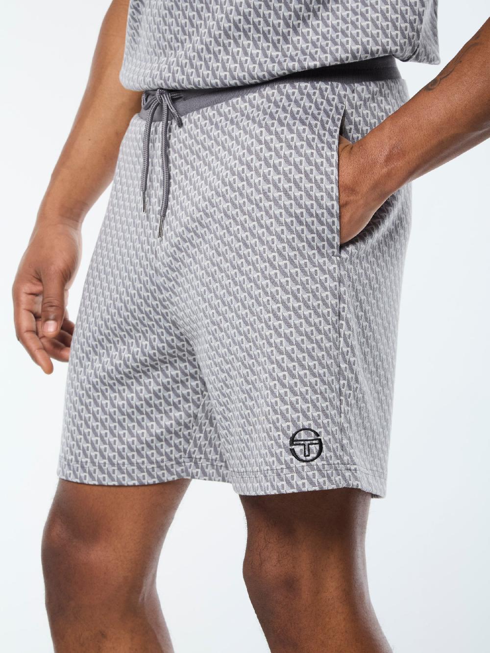 Egonlab X Sergio Tacchini Paolo Knit Shorts- Quiet Shade