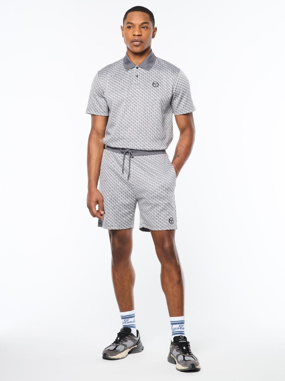 Egonlab X Sergio Tacchini Paolo Knit Shorts- Quiet Shade