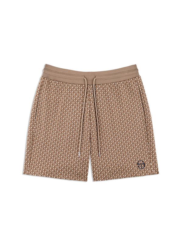 egonlab x sergio tacchini Paolo Knit Shorts- Taupe Grey
