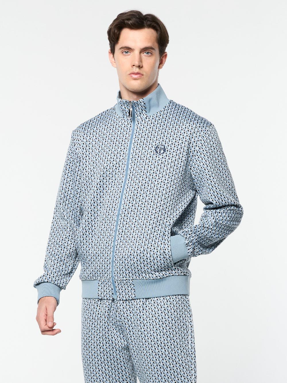 Egonlab X Sergio Tacchini Paolo Knit Track Jacket- Faded Denim