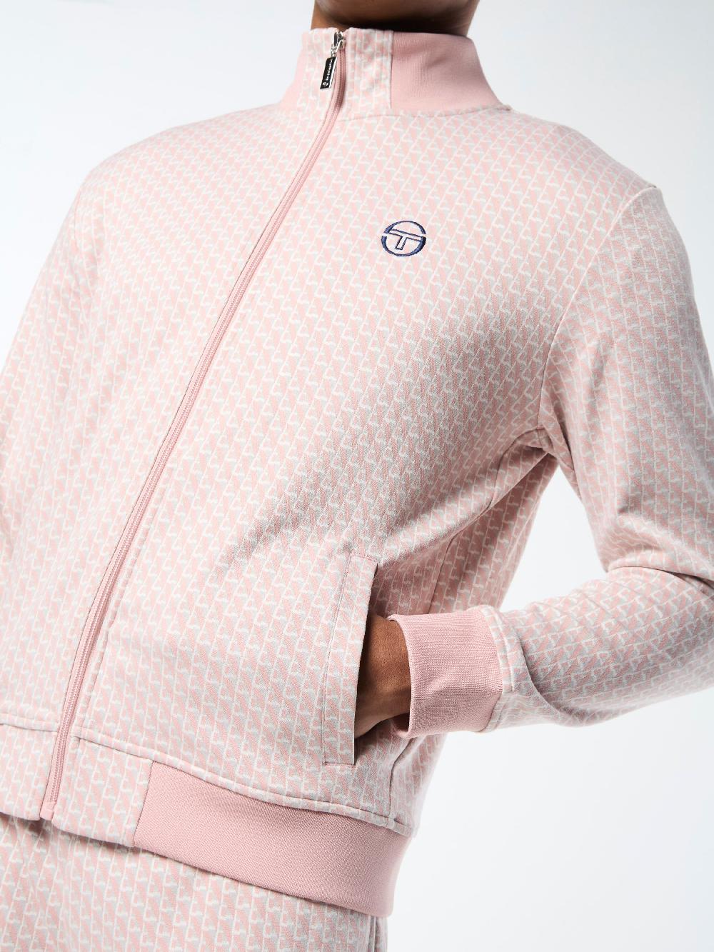 Egonlab X Sergio Tacchini Paolo Knit Track Jacket- Pale Mauve