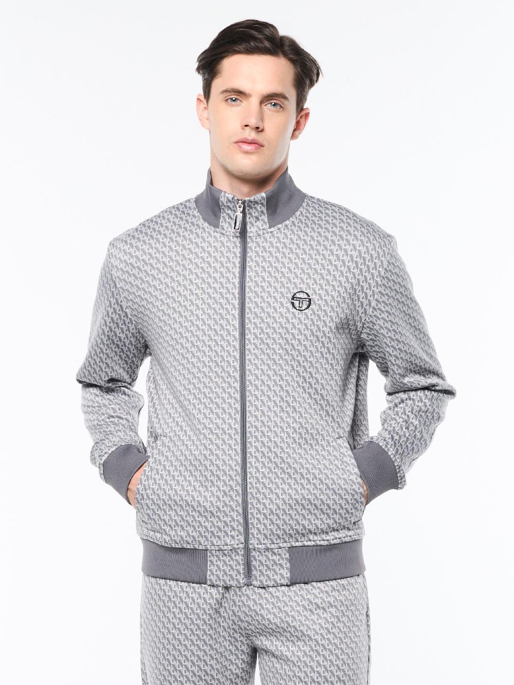 Egonlab X Sergio Tacchini Paolo Knit Track Jacket- Quiet Shade