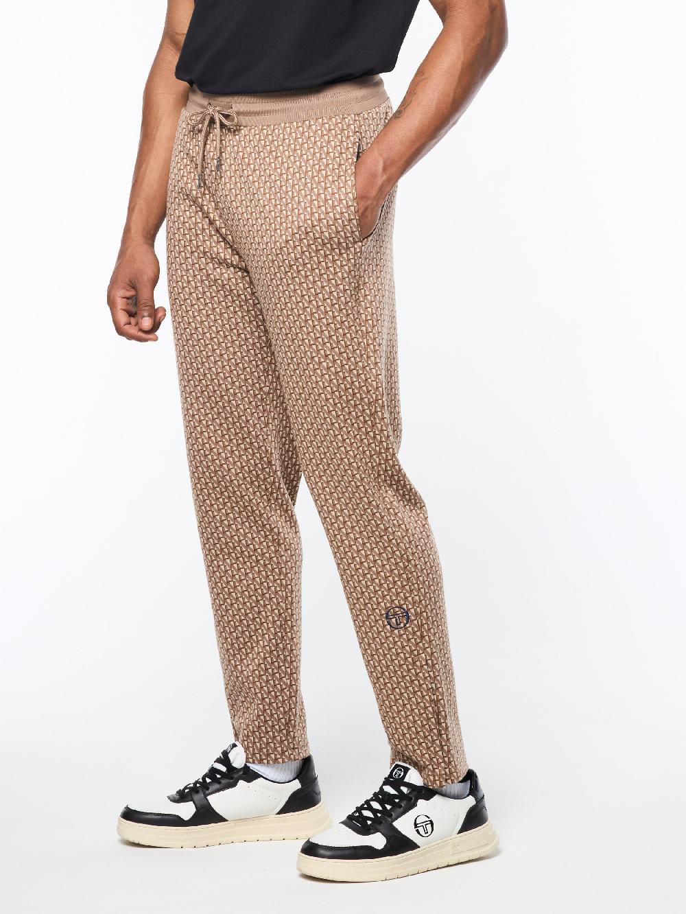 Egonlab X Sergio Tacchini Paolo Knit Track Pant- Taupe Grey
