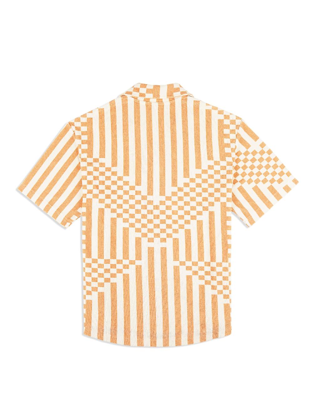 Egonlab X Sergio Tacchini Piastrella Terry Cabana Shirt- Canyon Sunset