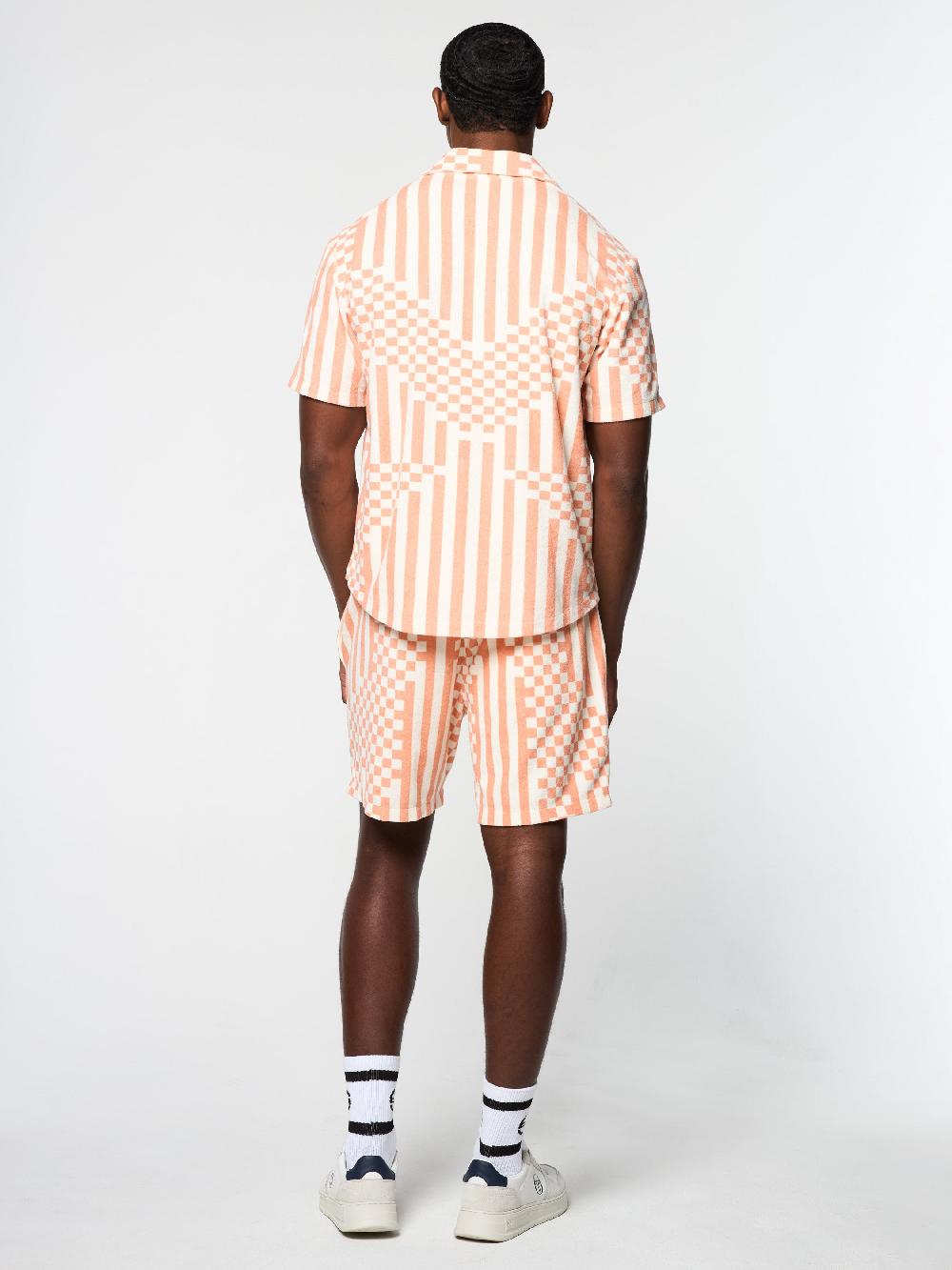 Egonlab X Sergio Tacchini Piastrella Terry Cabana Shirt- Canyon Sunset