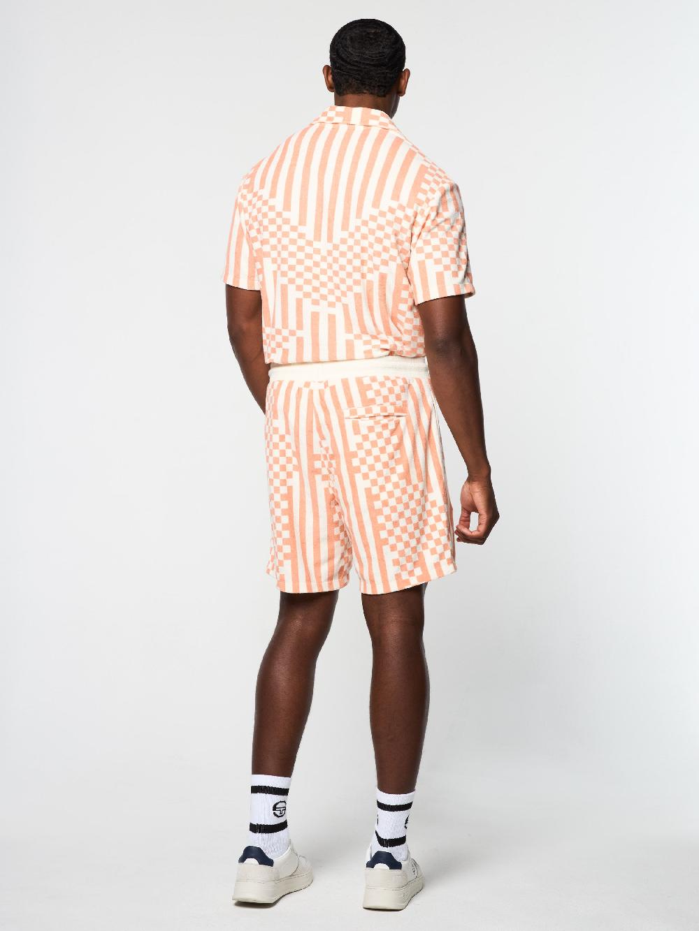 Egonlab X Sergio Tacchini Piastrella Terry Cabana Short- Canyon Sunset